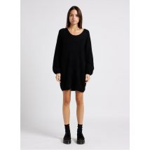 Karma Koma - Vestido corto de mezcla de lana con cuello redondo - Talla S - Negro