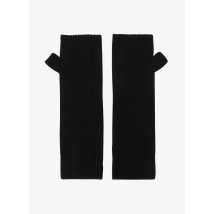 Berenice - Vingerloze handschoenen wolblend met kasjmier - Een Maat - Zwart