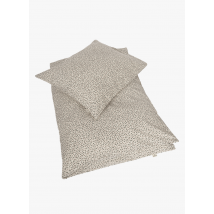 Konges Slojd - Parure de lit imprimée en coton bio - Taille 100X140 cm - Beige