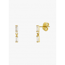 Mya Bay - Petites boucles d'oreilles pendantes en laiton doré - Taille Unique - Doré