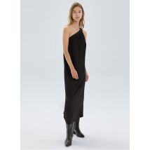 Ikks - Vestido largo holgado asimétrico - Talla 44 - Negro