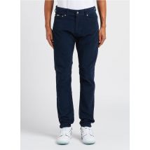 Pepe Jeans - Pantalon droit en velours de coton côtelé - Taille 34 - Bleu