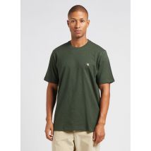 Chevignon - Tee-shirt droit col rond brodé en coton - Taille 2XL - Vert
