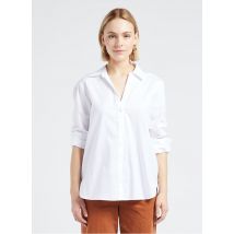 Maison 123 - Camisa holgada de algodón con cuello clásico - Talla 42 - Blanco