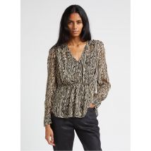 Berenice - Bedrucktes top mit v-ausschnitt - Größe 34 - Schwarz