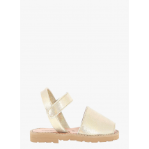 Minorquines - Leren sandalen met print - 32 Maat - Wit