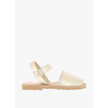 Minorquines - Sandales en cuir imprimé - Taille 34 - Blanc