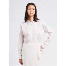 Closed - Blouse van biokatoen met klassieke kraag - S Maat - Roze