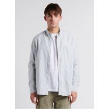 Editions 102 - Rechte - katoenen blouse met klassieke kraag - L Maat - Kakigroen