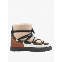 Inuikii - Botines forrados en dos materiales con tachuelas - Talla 41 - Beige