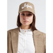 Suncoo - Casquette imprimé pied-de-poule - Taille Unique - Marron