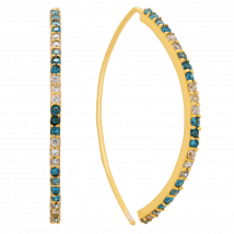 Lavani Jewels - Boucles d'oreilles fines - Taille Unique - Bleu