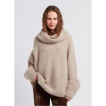 Mes Demoiselles - Jersey de mezcla de lana con cuello bénitier - Talla 0 - Beige