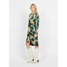 Valentine Gauthier - Halflange jurk met v-hals en print - 36 Maat - Multikleurig