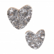 Des Petits Hauts - Set van twee glitterbroches - Een Maat - Multikleurig