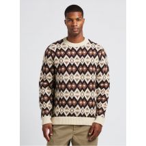 Patagonia - Regular-fit trui van gerecyclede wol met ronde hals en jacquardmotief - L Maat - Beige