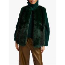 Essentiel Antwerp - Chaqueta de pelo sintético con cuello redondo - Talla M - Verde