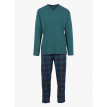 Arthur - Pyjama van katoenmix met print - XL Maat - Blauw