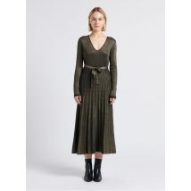 Twinset - Robe ajustée encolure v - Taille L - Noir