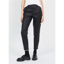 Object - Slim-fit broek met gecoat effect - 36 Maat - Zwart