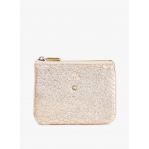 Mila Louise - Nerfleren portemonnee - Een Maat - Beige