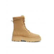 M. Moustache - Bottines à lacets - Taille 36 - Beige