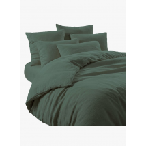 Harmony Haomy - Drap housse en lin - Taille 140x200 cm - Vert