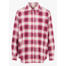Hartford - Geruite - katoenen blouse met klassieke kraag - 1 Maat - Roze
