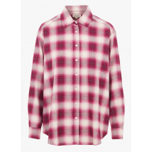 Hartford - Geruite - katoenen blouse met klassieke kraag - 1 Maat - Roze