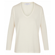 Gerard Darel - Recht t-shirt met v-hals - 2 Maat - Beige