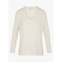 Gerard Darel - Recht t-shirt met v-hals - 2 Maat - Beige