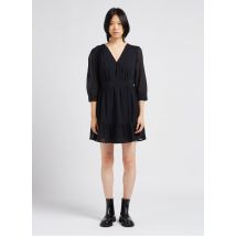 Scotch And Soda - Getailleerde jurk met v-hals - 38 Maat - Zwart