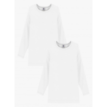 Petit Bateau - Lote de 2 camisetas de algodón orgánico - Talla 8A - Multicolor