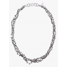 Mango - Halskette mit ineinander verschlungenen ketten - Einheitsgröße - Silber