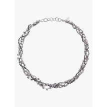 Mango - Halskette mit ineinander verschlungenen ketten - Einheitsgröße - Silber