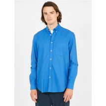 Editions 102 - Regular-fit - katoenen overhemd met amerikaanse kraag - L Maat - Blauw