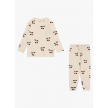 Konges Slojd - Pyjama imprimé en coton bio - Taille 12mois - Beige