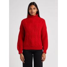 One Step - Pull col montant - Taille L - Rouge