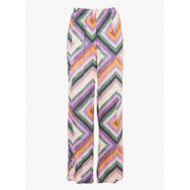 Hartford - Soepelvallende - wijde broek met print - 1 Maat - Roze