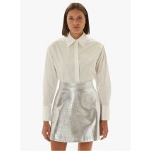 Tara Jarmon - Recht - katoenen overhemd met klassieke kraag - 34 Maat - Wit