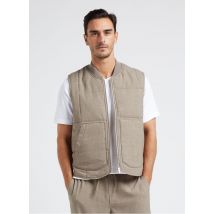Les Deux - Veste col rond matelassée - Taille S - Beige