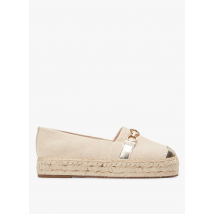 Cosmoparis - Espadrilles compensées en toile - Taille 38 - Doré