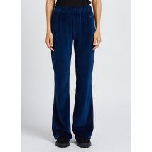 Sonia Rykiel - Flared broek van katoenmix met hoge taille - XS Maat - Blauw