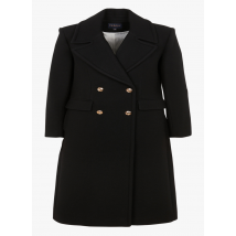 Caroll - Manteau droit col tailleur en laine mélangée - Taille 42 - Noir