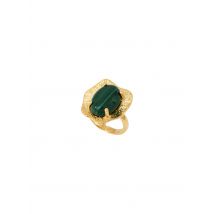 Caroline Najman - Bague ajustable en laiton - Taille Unique - Vert