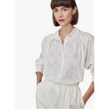 Harris Wilson - Camisa recta de algodón con cuello clásico - Talla 2 - Beige