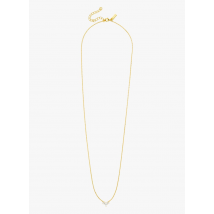 Mya Bay - Ketting van verguld messing met ingezette siersteentjes - Een Maat - Goudkleurige