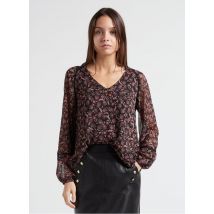 One Step - Blouse Col V imprimé à fleurs - Taille 36 - Noir