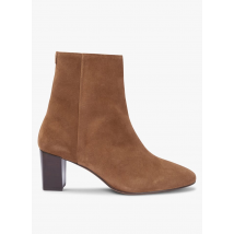 Anthology Paris - Bottines à talon en cuir velours - Taille 41 - Marron
