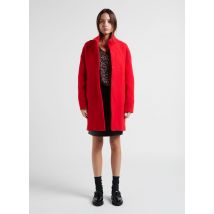 One Step - Manteau col montant en laine mélangée - Größe 42 - Rot
